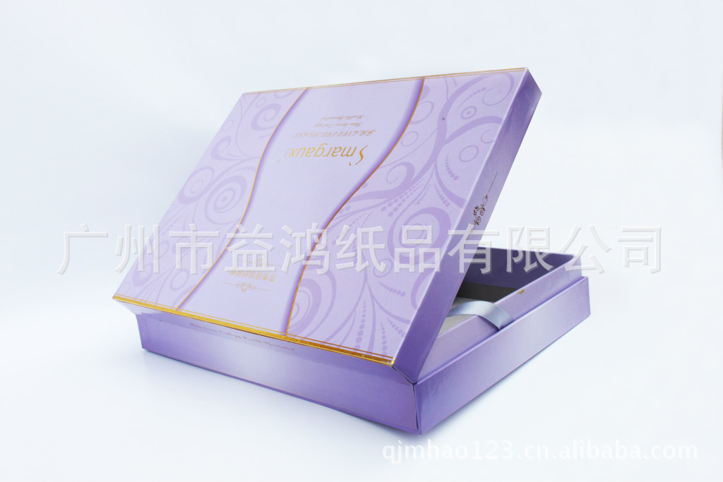 匠心定制 天荣紫色天窗书型礼盒，为高端化妆品赋予完美“外衣”
